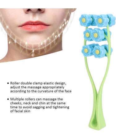 Buy Blue Letter Shaped Flower Type Massage Roller | Face Massager - International Shipping Available - Buy Online on GoSupps.com