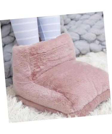 Packove USB Plush Shoes Heater | Warm Foot Massager & Electrical Slippers | Ideal for Free Time & Office | Pink Rosa Size 1 - Buy Online on GoSupps.com