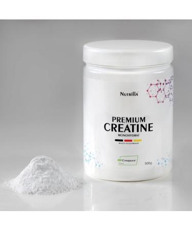 Nutrilla Creatine Monohydrate Powder | 99.99% Pure & Ultra-Fine Vegan Creapure | High Dosage for Optimal Performance - Buy Online on GoSupps.com