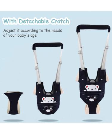 IULONEE Baby Walking Harness with Ergonomic Design and Detachable Crotch - Dark Blue Bear | Walker Assistant Belt for 9-24 Month Olds - Buy Online on GoSupps.com