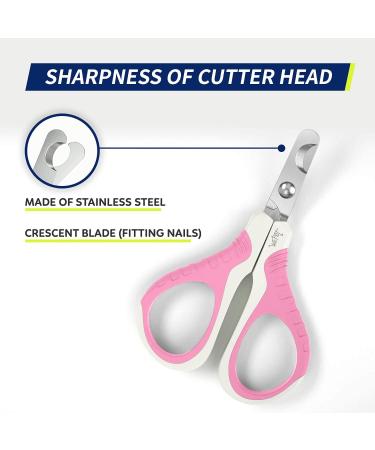 Professional Wepet Claw Scissors for Pets Safe & Spicy #06 White/Thulian Pink for Cats Dogs Kittens & Small Animals - Buy Online on GoSupps.com