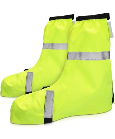 Navaris Waterproof Shoe Covers - Rain Protection Gaiters for Men & Women (EU44-46) - Durable & Yellow - Buy Online on GoSupps.com