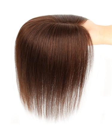 RemeeHi Clip-on Crown Hairpiece - 30cm Real Hair in Chestnut Brown for Effortless Style - Buy Online on GoSupps.com