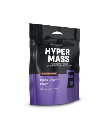 Biotechusa Hyper Mass - Mass Gainer with carbohydrates & protein mixture |Micronized creatine |Gluten -free 6.8 kg chocolate chocolate 6.8 kg (1 Pack)