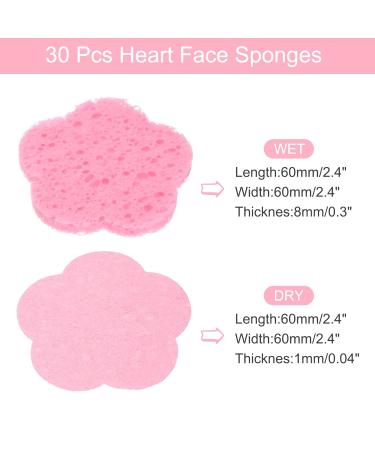 uxcell 30 Count Compressed Facial Sponges - Flower Face Cleansing Pads for Daily Skincare at Home Kitchen & Travel - Multi-Color (Black White Blue Purple Pink Yellow - Buy Online on GoSupps.com