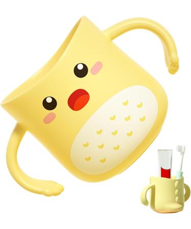 Children s Bathroom Cup Children's Dinosaur Mug for Tooth Brushing | Safe and Cute Tooth Brushing Accessory for Bathroom Travel and Outdoors Lvtfco Yellow - Buy Online on GoSupps.com