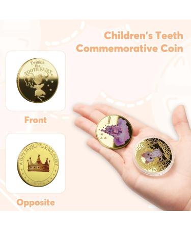 MIIKUU 12-Piece Tooth Fairy Coins Set | Unique Goldtaler Gifts for Children | Tooth Fairy Souvenirs for Lost Milk Teeth - Buy Online on GoSupps.com