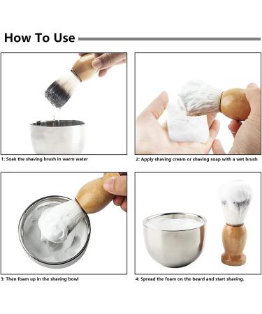 Buy Wskderliner 3-in-1 Shaving Set - Brush Bowl & Holder | Perfect Men's Gifts | Soft Shaving Brushes | International Shipping Available - Buy Online on GoSupps.com