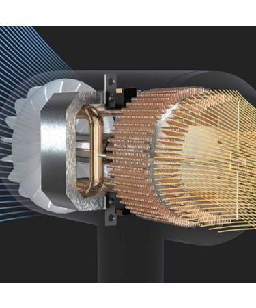 Professional Hair Dryer 1800W Salon Hairdryer Hair Dryer Ionic Travel hairdryer 3 Heat Setting Low Noise DC Motor Concentrator Overheating Protection for Salon and Home Use Gray Small Gift - Buy Online on GoSupps.com