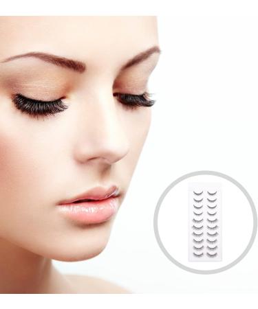 POPETPOP 10 Pairs Fake Eyelashes 3d False Eyelashes Extensions Beauty False Lashes Soft Fake Eye Lashes Cosplay Performance Eyelash Dense False Lashes Natural Cosmetic Chemical Fiber 6d - Buy Online on GoSupps.com