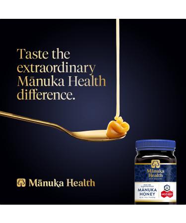 Buy Manuka Health MGO 550+ & MGO 400+ Manuka Honey Bundle - 100% Pure New Zealand Honey (500g Each) - Certified Methylglyoxal Content - Buy Online on GoSupps.com