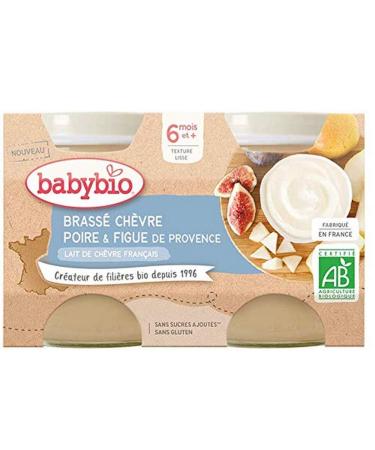 Babybio desserts brass ch vre poire & figue 2x130g