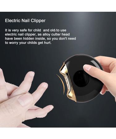 Automatic Electrical Nail Clippers - Professional Grooming Tool for Adults Seniors & Infants - Integrated Nail Files Scissors & Cutters - EU Patent Design - Black - Buy Online on GoSupps.com