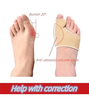 Bunion Corrector for Men and Women - Pain Relief Hallux Valgus Corrector Socks with Splint Pads and Cushion Guards - Orthopedic Support Brace and Toe Spacer for Hammer Toe Relief - Buy Online on GoSupps.com