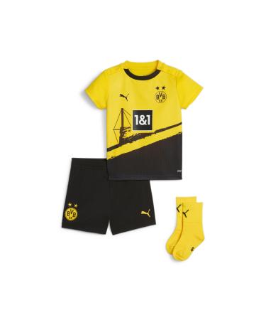 PUMA Youth Borussia Dortmund 23/24 Home Jersey Small 92 Cyber Yellow Black