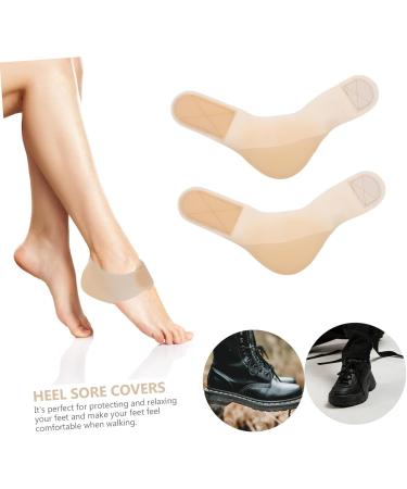 NOLITOY Heel Protector Sleeves - 4 Pairs Silicone Gel Heel Pads for Cracked Heel Relief & Moisturizing Foot Care - Buy Online on GoSupps.com