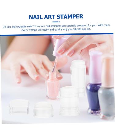 Housoutil 4 Sets Nail Stamp Clear Nail Art Seal Nail Scraper Spachella Silicone Nail Art Tools Silicone Nail Art Scraper Silicone Scraper Jelly Silica Gel Spatula Manicure - Buy Online on GoSupps.com