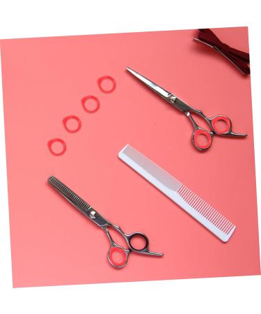 PopetPop Silicone Ring Scissors Accessories - 4-Piece Onion Cutter & Fabric Scissors with Finger Protection Clamping Blocks - Buy Online on GoSupps.com