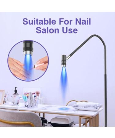UV Light 6W UV Lamp for Gel Nails Gooseneck Ultraviolet Curing UV Nail Lamp with Foot Pedal Removable Lamp Head LED Nail Manicure Dryer Curing Light Floor Lamp for Salon - Buy Online on GoSupps.com
