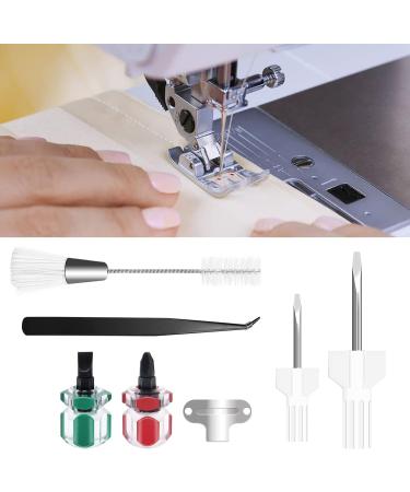 7 Piece Sewing Machine Cleaning Kit - Tweezers, Brush, Needle Board, Screwdriver Set - Sewing Machine Repair Tool - Buy Online on GoSupps.com