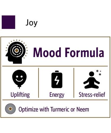 Organic India Joy! Herbal Supplement - Mood Booster, Immune Support, Memory & Concentration - Vegan & Gluten-Free - 90 Capsules - Buy Online on GoSupps.com