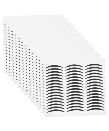 NULYLU 20 Sheets Black Double Eyelid Eyeliner Stickers Double Eyelid Tape Stickers for Fashion Eye Makeup Self-Adhesive Eyeliner Strip