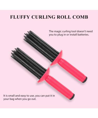 Buy Anti-Slip Curly Hair Styler Tool - Curling Wand & Round Brush for Perfect Curls | International Shipping Available - Buy Online on GoSupps.com