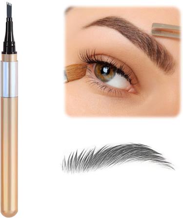 Eyebrow Pencil Eye Makeup Eyebrow Pen with 4 Tip Brow Pencil Eye Brow Pencils for Women Long-Lasting Eyebrow Pen (Grey) - Buy Online on GoSupps.com