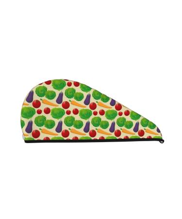 Vegetable Microfiber Hair Towel Soft Super Absorbent Hair Towel Wrap for Women Coral Velvet Quick Dry Hair Cap for Long Curly and Thick Hair