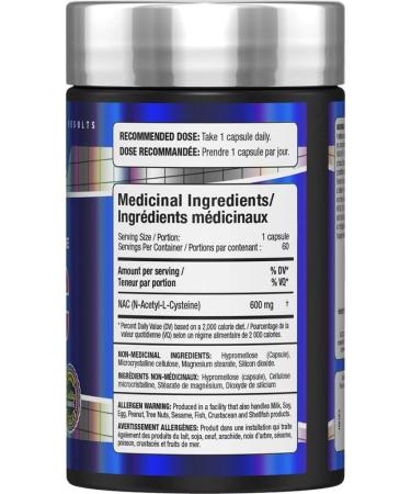 AllMax Nutrition NAC - 60 Capsules: Powerful Antioxidant Support - Buy Online on GoSupps.com