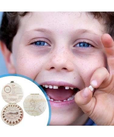 Wooden Baby Tooth Box Keepsake Organizer for Kids - Teeth Storage Souvenir - Buy Online on GoSupps.com
