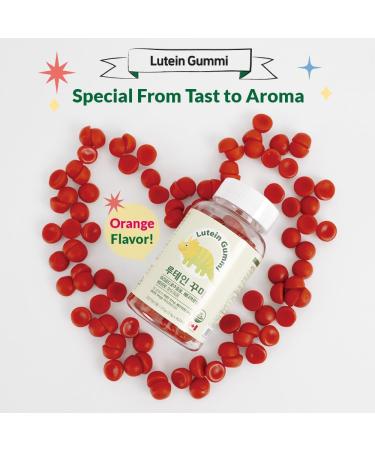 Lutein Eye Health Gummies Marigold Extract with Vitamin E & Beta-Carotene Orange Flavor Chewable Supplement (60 Gummies) 8.36 Ounce (Pack of 1) - Buy Online on GoSupps.com