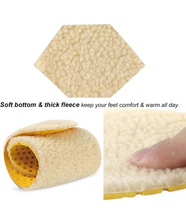 Lambswool Fleece Insoles for Men, Women & Kids - Size M (Men's 6-9 / Women's 7-11) - Winter Shoe Inserts - Buy Online on GoSupps.com