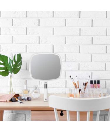 Large Snowflakes Hand Mirror with Handle - Handheld Hairdresser Mirror (White) - Buy Online on GoSupps.com