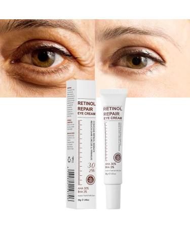 Instant Results Eye Cream for Bags Under Eyes Dark Circles and Puffiness Retinol Anti-aging Under Eye Cream for Fine Lines Wrinkles and Age Spots 1 Oz