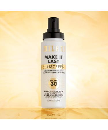 Milani Make It Last Sunscreen Setting Spray SPF 30 - 2 Pack Long Lasting Makeup Primer & Setting Spray with Sunscreen - Buy Online on GoSupps.com