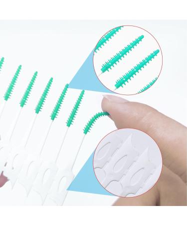 Skhaovs 240 Interdental Cleaning Sticks - Silicone Brushes for Narrow Spaces Plaque Removal | 3 Colors Available - Buy Online on GoSupps.com