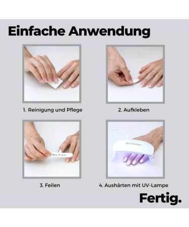Original Miss Sophie Very Berry UV Gel Nail Foils | 20 Solid Color Nail Polish Strips for Finger & Toenails - Shop Internationally - Buy Online on GoSupps.com