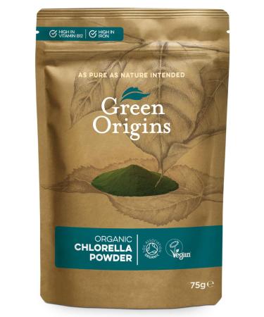 Green Origins Organic Chlorella Powder Broken Cell Wall 75g
