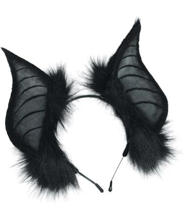 jojobasec Cats Bat Fauxs Furs Ears Headbands Cute Halloween Fancy Dress Cosplays Costume Handmade Animal Furry Ears Hair Hoop Women - Buy Online on GoSupps.com