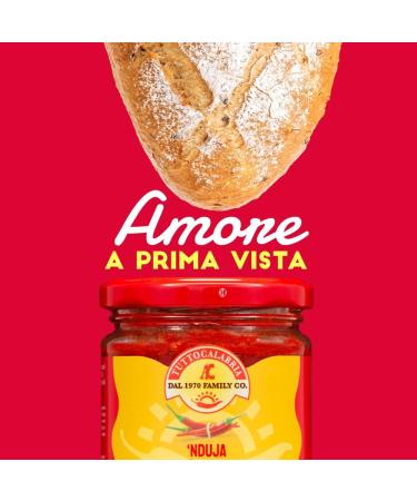  Tutto Calabria Tutto Calabria Artisanal Nduja from Spilinga spreadable and creamy salami in a 170g jar Ideal for aperitifs bruschetta and pizza (pack of 3) - Buy Online on GoSupps.com