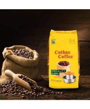 Cothas Coffee Speciality Blend South Indian Filter Coffee Export Pack Coffee Blended With Chicory 454G Pack Of 2 Cothas Coffee 454G 454 g (Pack of 2) - Buy Online on GoSupps.com