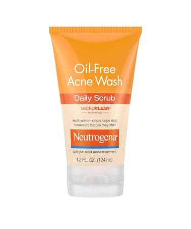 - Oil-Free Acne Face Scrub 2% Salicylic Acid Acne Treatment for Acne-Prone Skin 4.2 fl. oz Pack of 1