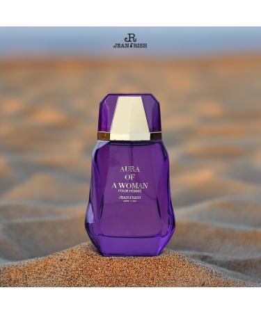 Jean Rish Aura of a Woman Eau De Parfum (3.4 Fl Oz / 100ml) Perfume for Women with Jasmine & Amber Notes - Long Lasting and Luxury Fragrance - Buy Online on GoSupps.com