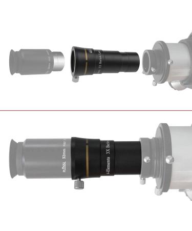 Alstar 1.25 4-Elements 3X Barlow Lens - Fully Multi-Coated Optics - Buy Online on GoSupps.com