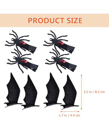 minkissy 20 Pairs Halloween Hair Clips Goth Accessories Hair Barrettes for Women Halloween Cospaly Hair Clip Halloween Hair Accessories Halloween Hair Ornament Child Devil Iron Bat Wing - Buy Online on GoSupps.com