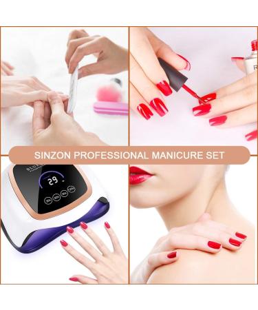 168W UV LED Nail Lamp 4 Timer Setting Professional Gel Dryer - Portable Handle Curing Lamp for Fingernail and Toenail - Auto Sensor, Fast Drying for Gel Polish - Buy Online on GoSupps.com