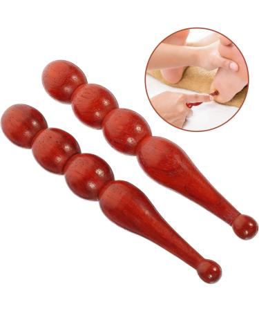 Clispeed 4-Piece Wooden Acupuncture Rod & Roller Massage Device | Health & Wellness Tools for Face & Body - Buy Online on GoSupps.com