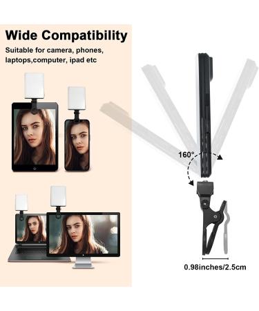 GreatLPT Cell Phone Fill Light - Rechargeable Clip-On Video Light with 10-Level Brightness Adjustment, CRI 95+, 3 Light Modes - Portable Conference Lighting - Buy Online on GoSupps.com