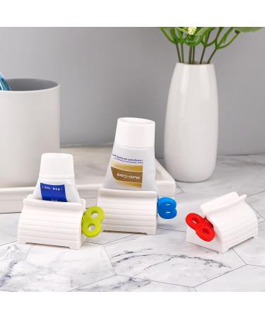 15-Piece Rolling Tube Toothpaste Squeezer and Stand - Bathroom Dispenser (3 Colors) - Buy Online on GoSupps.com